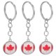 thumbnail image 3 of 3pcs National Flag Keychains Canada Key Rings Keychain Pendants Car Pendants, 3 of 4