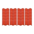 thumbnail image 3 of koolsoo 20 Pieces Garden Edging Border Backyard Sidewalk Decorative Landscape Edging Red, 3 of 9