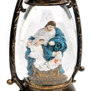 Jesus Christ Nativity Christmas Snow Globes Musical - Battery Operated LED Lighted Swirling Glitter Water Lantern - Christmas Decorations for The Home