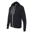 thumbnail image 2 of Independent Trading Co. Unisex Heathered French Terry Full-Zip Hooded Sweatshirt Size up to 3XL, 2 of 5
