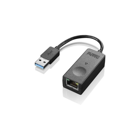 Lenovo ThinkPad USB3.0 to Ethernet Adapter - USB 3.0 - 1 Port(s) - 1 - Twisted Pair - 10/100/1000Base-T - Desktop