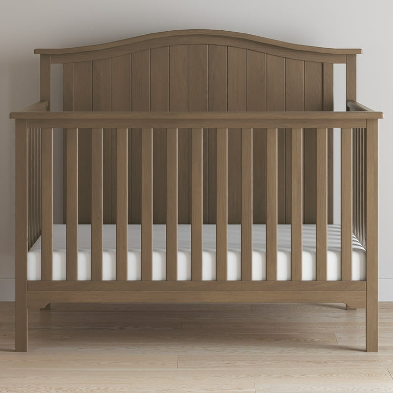 Hampton 4 in 1 Convertible Baby Crib Arch Top in Dusty Heather by Forever Eclectic Walmart