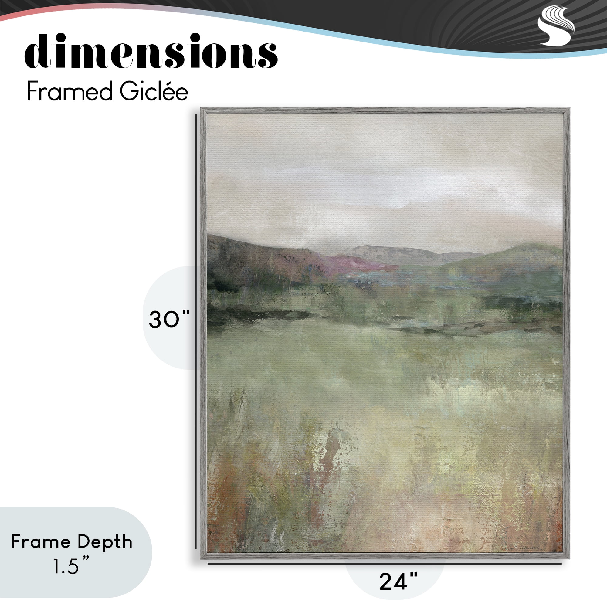 Stupell Industries Glimpse Of Spring Gray Framed Giclee Art, design by Carol Robinson
