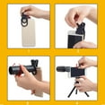 thumbnail image 4 of kurtrusly 18x Phone Photography Telescope Adjustable External High Definition Traveling Monocular Smartphone Observing Outdoor Watching, 4 of 7