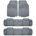 thumbnail image 1 of Alfombrillas Para Automoción Grises A Prueba De Clima Para Protección Contra Todo Tipo De Clima, Ajuste Universal Para Adaptarse A La Mayoría De Los Coches, Suv Y Camiones, 3 Filas, 4 Piezas, Juego Co, 1 of 5