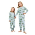 thumbnail image 2 of Onlypjs Easter Family Matching Pajamas Set Bunny-Eared Dinosaur Print – Soft Long Sleeve Sleepwear for Men and Women, Cozy Loungewear, 2 of 7