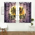 thumbnail image 3 of MKHERT Happy Halloween Blackout Window Curtain Kitchen Curtain 26x39 inch, 2 Panels, 3 of 3