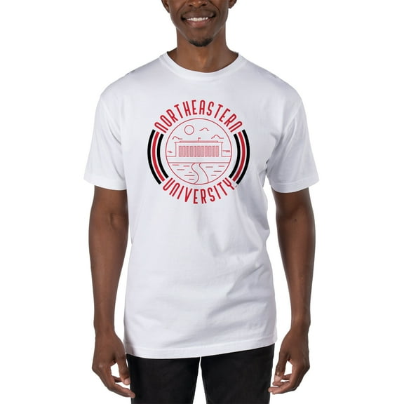 Men's Uscape Apparel White Northeastern Huskies T-Shirt