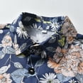 thumbnail image 5 of IROINNID Toddler Boy's Gentleman Floral Printed Lapel Tops Shorts Outfits, 5 of 9