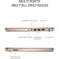 thumbnail image 4 of HP 14" Laptop with Ultral Light, Intel Quad-Core N4120 Processor, 16GB RAM, 320GB Storage(64GB eMMC+256GB MSD), UHD Graphics, 12H Battery Life, Webcam, HDMI, WiFi, Windows 11 S, Rose Gold, 4 of 5