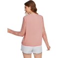 thumbnail image 2 of Blusa de gasa sexy con cuello en V profundo y manga larga para mujer Rosa/Rebel Fun. CH Rosa/Rebel Fun. CH Xishao ropa, 2 of 2
