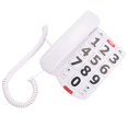 thumbnail image 6 of Big Button Phone for Elderly Seniors, Home Land Line Phone One Key for Help Telephone for the Visually Hearing Impaired, 6 of 10