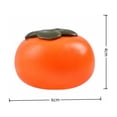 thumbnail image 2 of Cute Persimmon Shaped Stress Relief Ball, Soft Fruit Sensory Decompression Gadget for Home Office Relaxation, Ideal Party Favors,Holiday Reward Supplies, 2 of 7