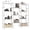 white, variant on CONCETTA Triple 4-Tier Bookshelf with 11 Open Display Shelves, Adjustable Storage Bookcase for Home & Office, Sturdy Steel Frame and Wood Construction, Anti-Tip and Adjustable Feet, White