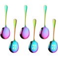 thumbnail image 1 of Serving Spoons Set, 3 Serving Spoons and 3 Slotted Serving Spoons, Rainbow Stainless Steel Serving Utensils for Buffet Can Banquet Cooking Kitchen - Mirror Polished, 1 of 8