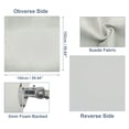 thumbnail image 6 of Suede Headliner Fabric 60" x 60" Foam Backed for Car Truck Aging Broken Faded DIY Repair Light Gray, 6 of 6