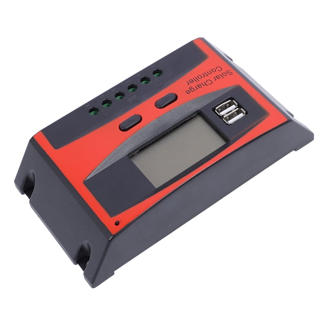 Solar Panel Regulator, 12V 24V Charging Controller Solar Charge Controller Dual USB Solar Controller, Overcurrent Protect