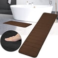 thumbnail image 2 of Gkeoshab Carpet Memory Foam Non Slip Striped Bath Floor Tub Mat Black Home & Garden, 2 of 7