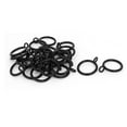 thumbnail image 3 of Uxcell 28mm Dia 47mm Length Plating Iron Curtain Drape Sliding Eyelet Rings Black 24pcs, 3 of 6