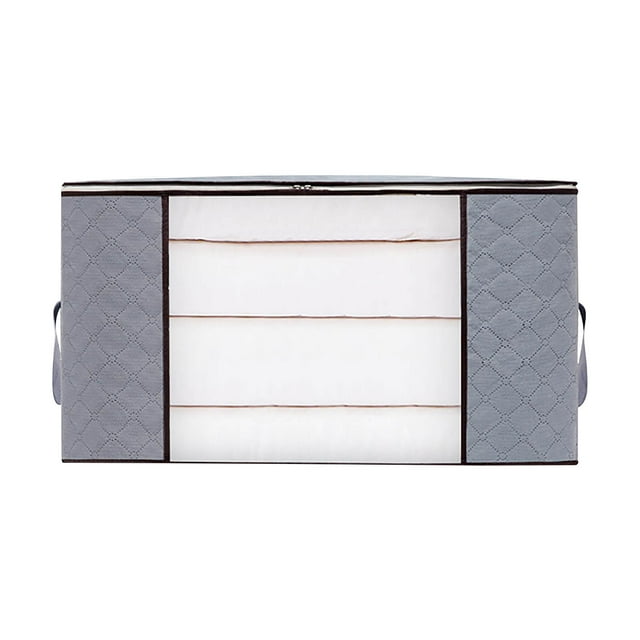 Fiudx Bolsa para Guardar Colchas, Gran Capacidad para Guardar Ropa, Cremallera Reforzada, Tejido Transpirable, Ideal para Organizar Armarios, Ideal para Dormitorios, 70 X 50 X 30 Cm.