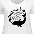 thumbnail image 4 of Inktastic Hawaii Islands with Dolphin Women's Plus Size T-Shirt, 4 of 5