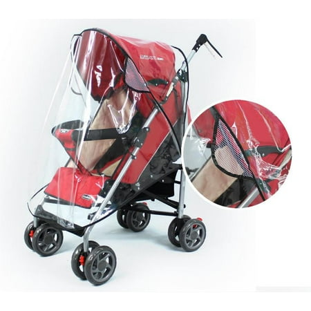 Universal Baby Stroller Rain Cover Wind Dust Shield Waterproof For Child Jogger Pushchairs
