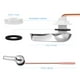 thumbnail image 3 of Toilet Handle Replacement Toilet Tank Flush Lever Handle, 3 of 8