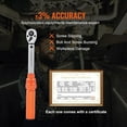 thumbnail image 2 of VEVOR Torque Wrench, 1/4-inch Drive Click Torque Wrench 20-200in.lb/3-23n.m, Dual-Direction Adjustable Torque Wrench Set, Mechanical Dual Range Scales Torque Wrench Kit with Adapters Extension Rod, 2 of 9