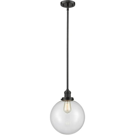 

Oil Rubbed Bronze Tone Mini Pendants 10 Wide Clear Glass Steel/Cast Brass Medium Base LED 1 Light Fixture
