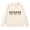 Beige, variant on KAUOD Girls Football Sweatshirt Bow Graphic Crewneck Long Sleeve Pullover Top Kids Cute Sporty Casual Lightweight Preppy Clothes