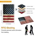 thumbnail image 4 of Fintie Server Book Organizer with Zipper Pocket, PU Leather Restaurant Guest Check Presenters Card Holder for Waitress Waiter Bartender, US Flag, 4 of 7