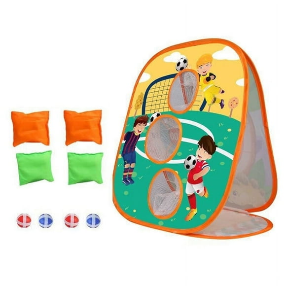 Toss Cornhole Toy Throwing Game Toy 3 in 1 Convenient Scoring Folding Storage Multiplayer Competitive Target Exercising Mind Entertainment Cloth Splash Cornhole Set Toy Child Toy