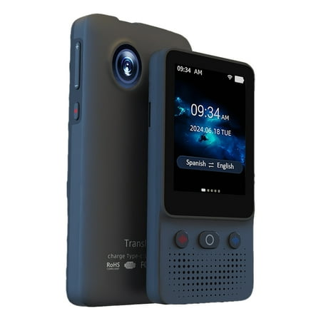 ChatGPT AI Translator Device (138 Languages) - No WiFi Needed: Real-Time Voice/Photo + Offline Translation | HD Touch Screen, Portable Design | Ideal for Travel/Business/Study, Great Gift