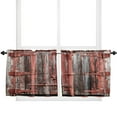 thumbnail image 6 of Wooden Door Paint Retro Curtains Home Decor Living Room Kitchen Balcony Room Window Curtain Bedroom Patio Decoration, 6 of 7