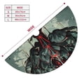 thumbnail image 3 of Lsque Zombie Flower Apocalypse Print Christmas Tree Skirt, Tree Skirt with Ties or Velcro, Perfect for Holiday Decorations, Halloween, and New Year-36", 3 of 7