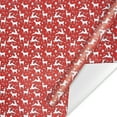thumbnail image 3 of Current Prancing Deer on Red Jumbo Rolled Gift Wrap, Premium 23' x 32' Roll, 3 of 6