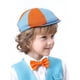 thumbnail image 2 of Gorra Baby Newsboy DESIGN A&J para niños de 2 a 3 años, color naranja/azul, 2 of 6