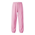 thumbnail image 4 of dazeni Boy Sweatpants Joggers Pants with Pockets Kids Lightweight Quick Dry High Waiste Drawstring Athletic Pants for Summer Outdoor Pink 170, 4 of 7