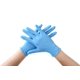 thumbnail image 3 of Guantes médicos desechables de nitrilo, sin polvo, azules, talla M (paquete de 100 piezas), 3 of 5