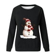 thumbnail image 4 of AGWOLF Christmas Sweatshirt for Women Funny Snowman Graphic Ugly Shirts Loose Crewneck Long Sleeve Xmas Holiday Tops, 4 of 4