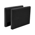 thumbnail image 4 of BedLuxury Chenille Upholstered Sofa Armrest, Padded Side Panels for Modular Sectional Sofa, 2 Pieces, Green., 4 of 5