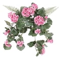 thumbnail image 1 of Vickerman FQ172803 Vickerman 22" Artificial Coral Geranium Hanging, 1 of 3