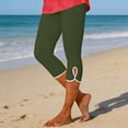 thumbnail image 2 of iHPH7 Womens Capri Leggings Capri Pants for Women High Waisted Tummy Control Workout Leggings Workout Capris for Women Capri Yoga Pants Gym Capri Leggings Green S, 2 of 8