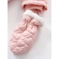 thumbnail image 4 of Bagilaanoe Newborn Baby Boy Girl Snowsuits Quilted Feeted Jumpsuit Long Sleeve Hoodies Rompers 6M 9M 12M 18M 24M Infant Winter Warm Clothes, 4 of 9