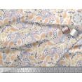 thumbnail image 3 of Soimoi Cotton Poplin Fabric Leaves,Floral & Paisley Block Fabric Prints by Yard 56 Inch Wide, 3 of 3