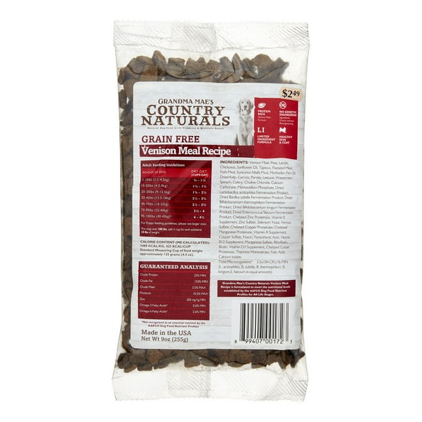 Grandma Mae's Country Naturals GrainFree Limited Ingredient Venison