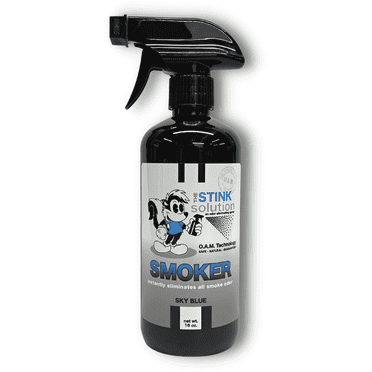 The Stink Solution Smoke Odor Eliminating Spray 1 16 oz Bottles Sky Blue