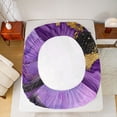 thumbnail image 5 of jejeloiu Marble Glitter Queen 4-Piece Luxury Fluid Abstract Sheet Set, 5 of 7