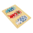 thumbnail image 3 of Tie Shoe Board, Funny Beech Learning Shoe Lace Activity Board Educational Toy Birthday Gift  for Hand Exercise, 3 of 8