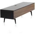 thumbnail image 2 of SONOROUS Studio ST-360 Wood and Glass Modern TV Stand with Spike Metal Legs for Sizes up to 75" (Modern Design Cabinet For Your Audio/Video Components and Consoles, Comes with I/R Repeater) - BLACK, 2 of 7